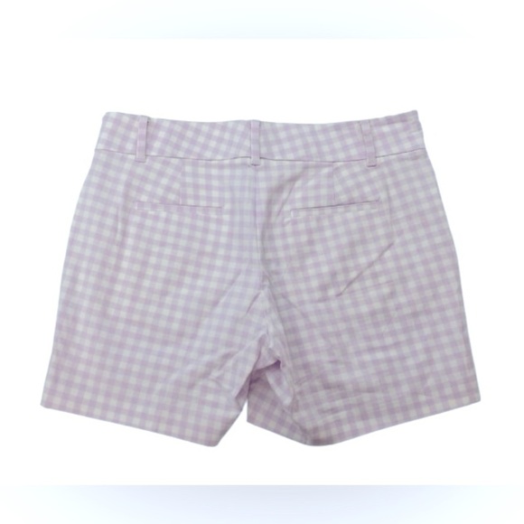 Ann Taylor Lavender Checkered Pencil Shorts - Picture 4 of 6